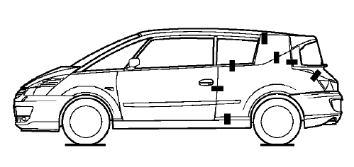 Renault Avantime - Panneau d'aile