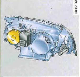 Renault Avantime. Lampes des feux de route