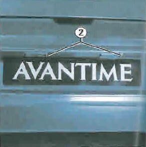 Renault Avantime. Eclaireur plaque d'immatriculation