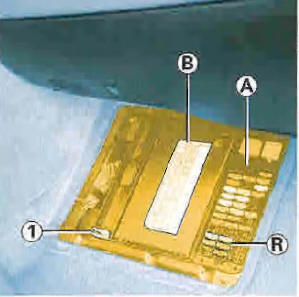 Renault Avantime. Compartiment à fusibles habitacle a