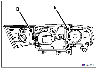 Renault Avantime - Feux de route et de position