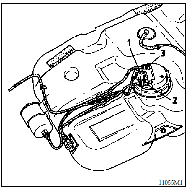 Renault Avantime - Depose de l'ensemble pompe - jauge