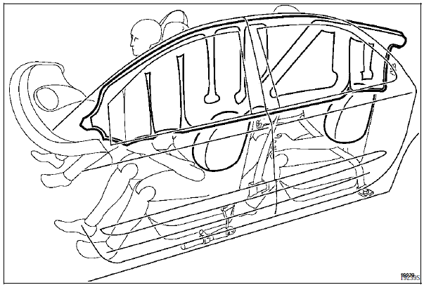 Renault Avantime - Airbags et prétensionneurs de ceintures de sécurité