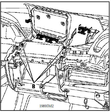 Renault Avantime - Pour déposer le module airbag passager