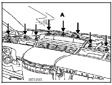 Renault Avantime - Plage avant de planche de bord