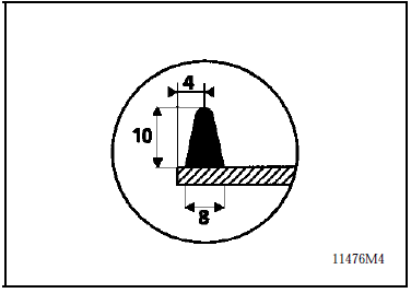 Extruder un cordon de 8 mm de large sur 10 mm