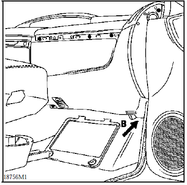 Renault Avantime - Depose de la console laterale passager