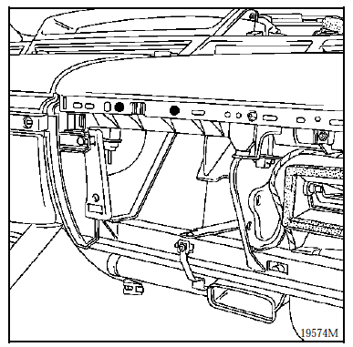 Renault Avantime - Depose du portillon airbag passager