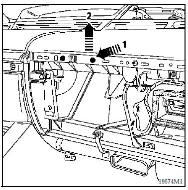 Renault Avantime - Depose du portillon airbag passager