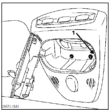 Renault Avantime - Console de pavillon