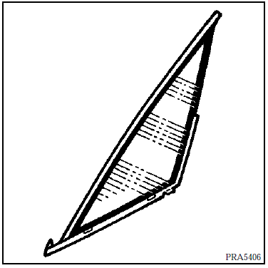 Renault Avantime - Vitre de déflecteur