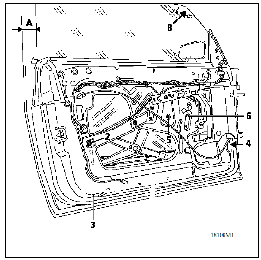 Renault Avantime - Lève-vitre de porte avant