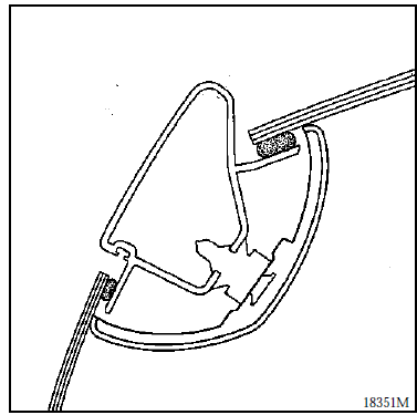 Renault Avantime - Garniture de montant de pare-brise