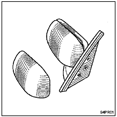 Grilles d'entrée d'air. Pied et barre de galerie