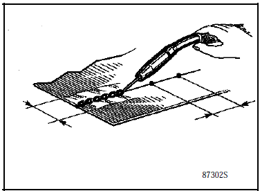 Renault Avantime - Particularités de la soudure en bord à bord par point de chaînette