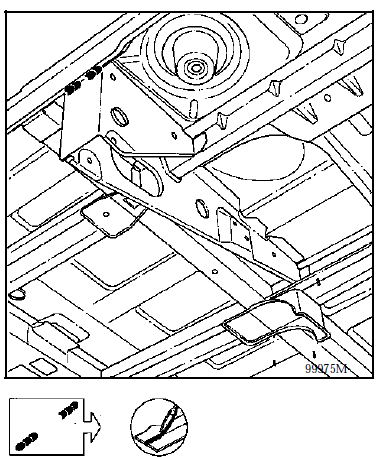 Renault Avantime - Liaison avec longeron exterieur