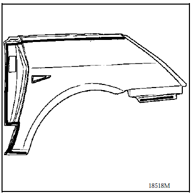 Renault Avantime - Préparation de l'aile neuve