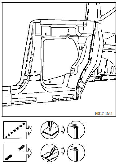 Renault Avantime -  Liaison avec panneau lateral