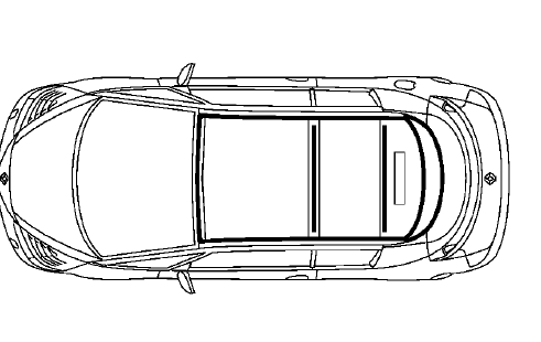 Renault Avantime - Cadre de toit coulissant